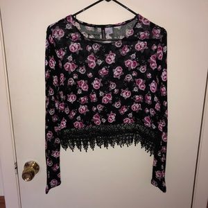 Divided Floral Top